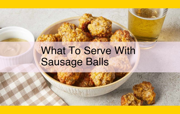 Complementary Appetizers and Side Dishes for Sausage Balls: A Guide to Pairing Perfection